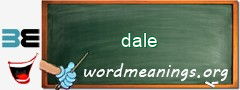 WordMeaning blackboard for dale